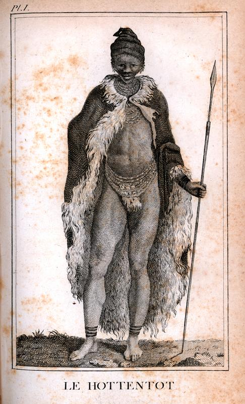 A muscular man stands in traditional attire, draped in a fur cloak, holding a spear, against a textured background.